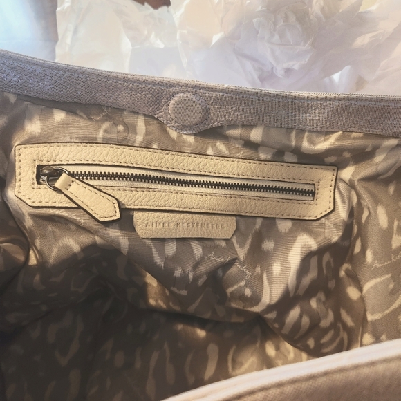 Aimee Kestenberg Leather Expandable Shopper Mystic Metallic Lovers Lane Bag - Picture 13 of 16